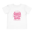 God's Little Girl Toddler Tee — Pink Faith-Based Short Sleeve for Baby Girls