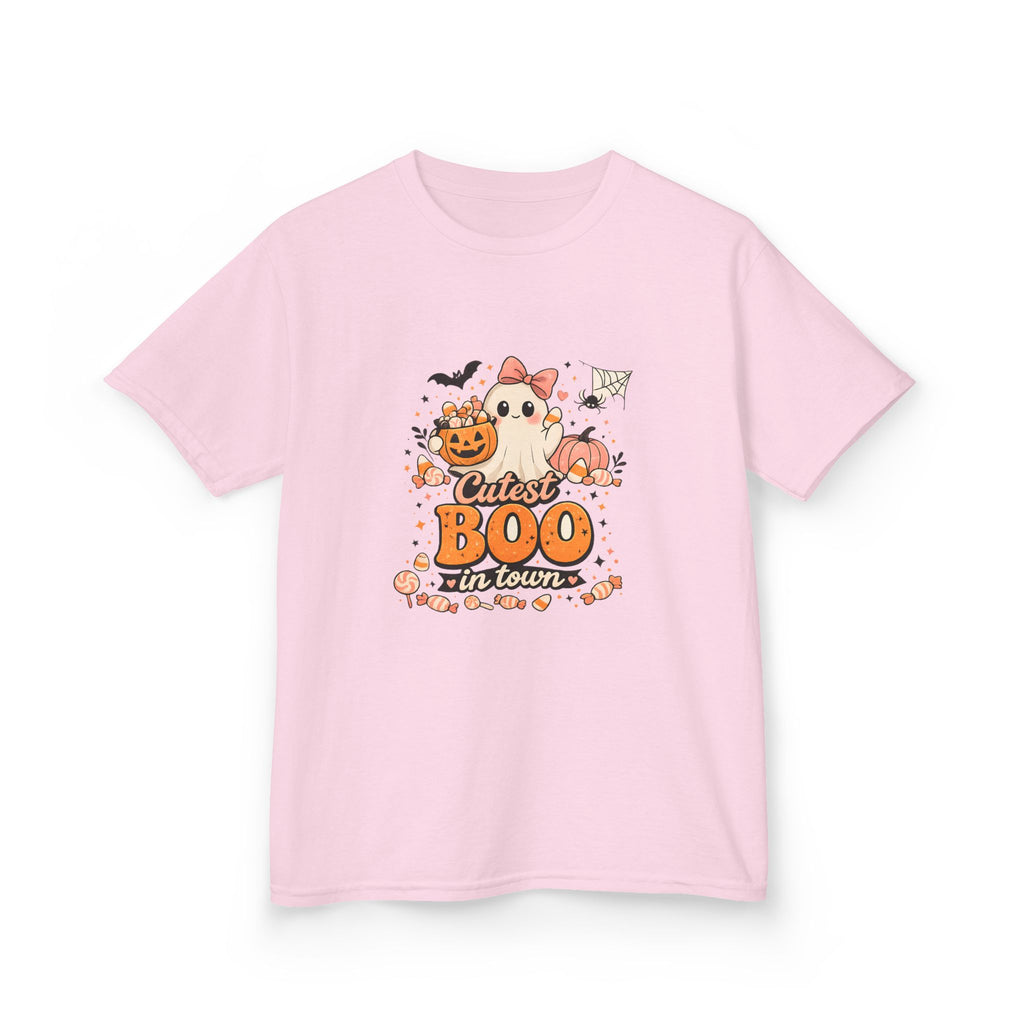 Kids Halloween Tee - Cute Ghost & Pumpkin "Just Boo-tiful" Design