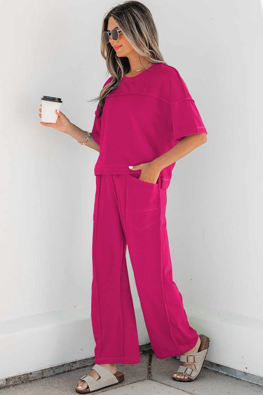 Boxy Tee and Barrel Pants Set