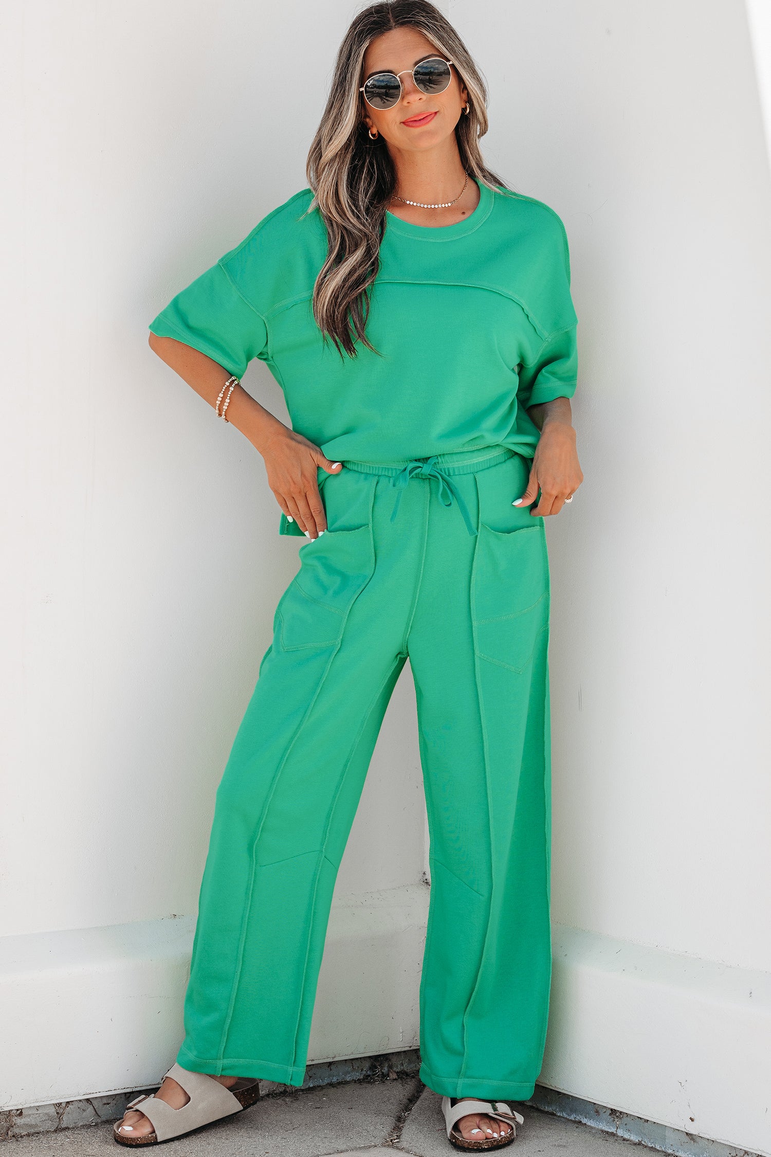 Boxy Tee and Barrel Pants Set