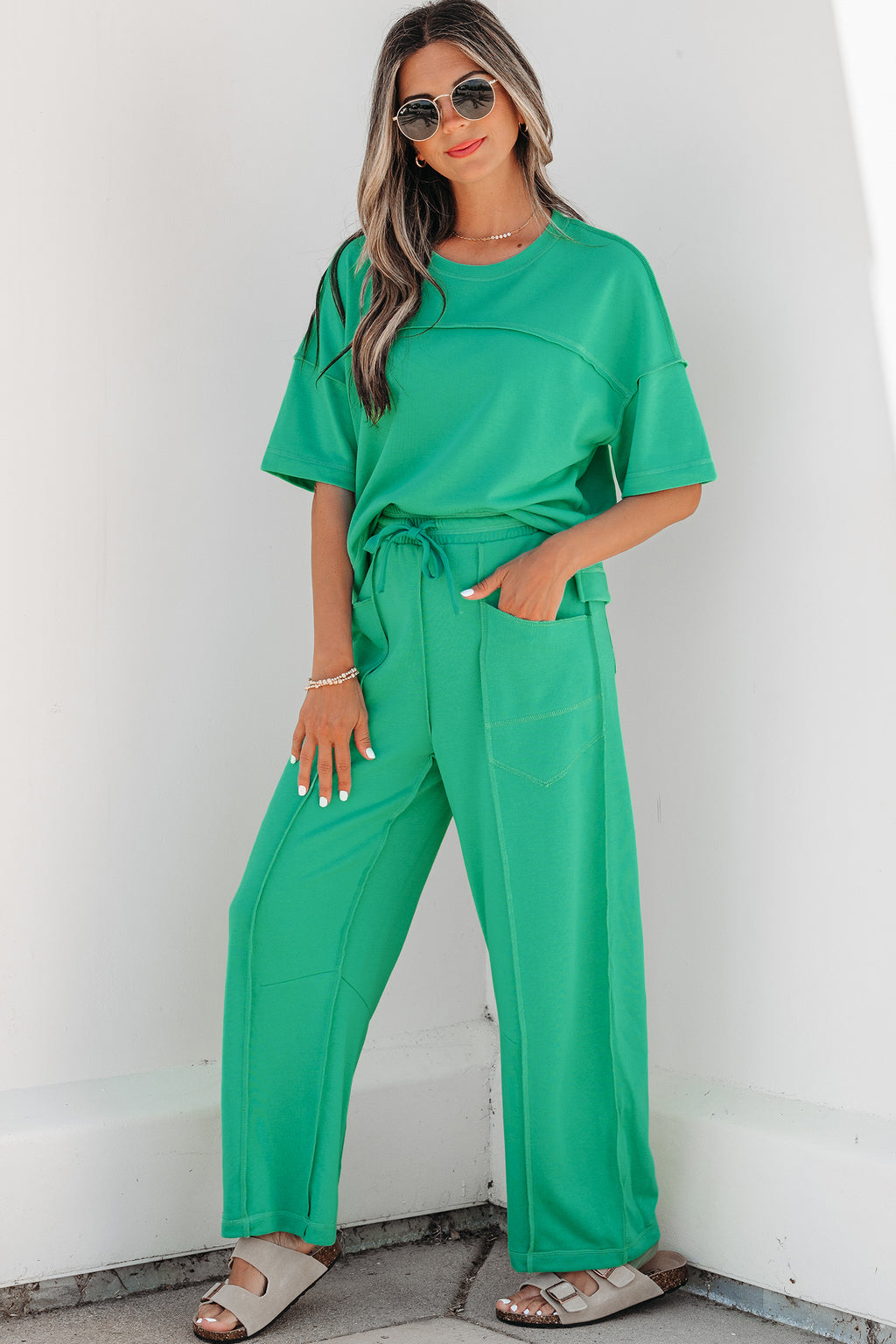 Boxy Tee and Barrel Pants Set
