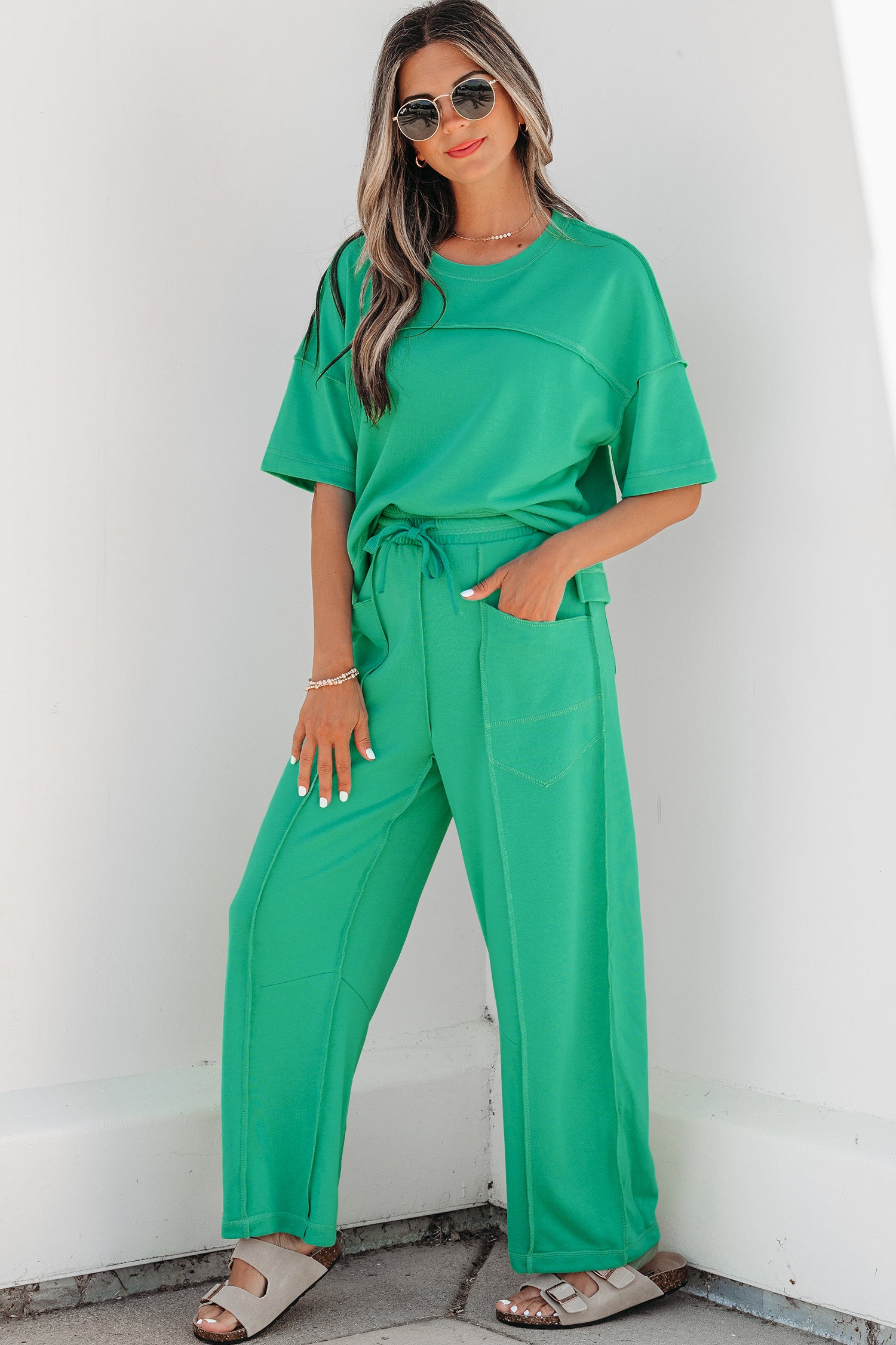 Boxy Tee and Barrel Pants Set